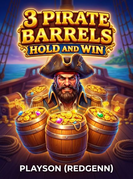 3 Pirate Barrels: Hold and Win