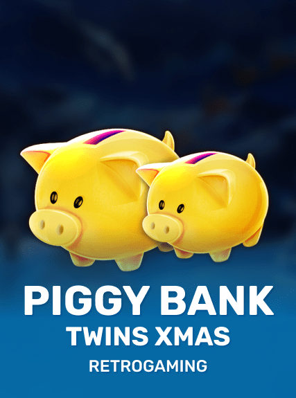 Piggy Bank Twins Xmas